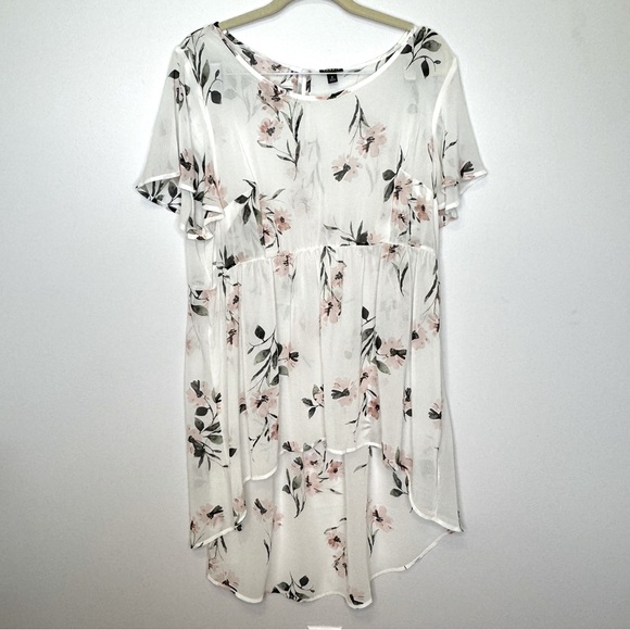 Torrid Floral Hi-Low Chiffon Tunic Top – Size 2x - Picture 1 of 7